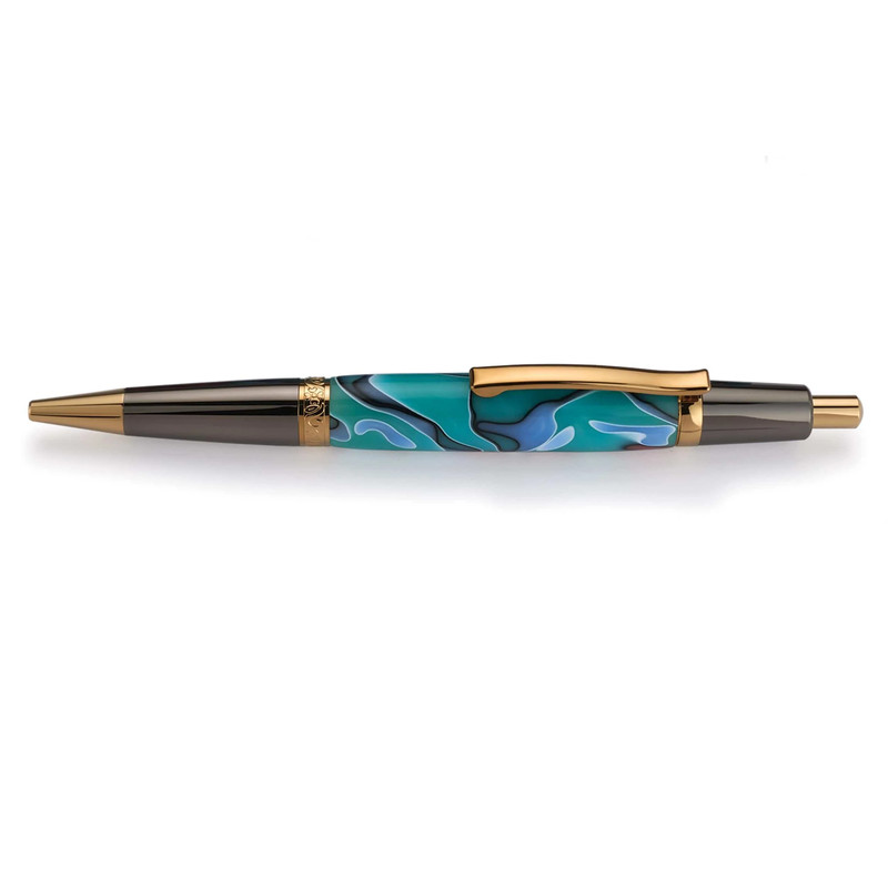 Wall Street II Elegant Click Ballpoint Pen Kit - Gunmetal & Hardite